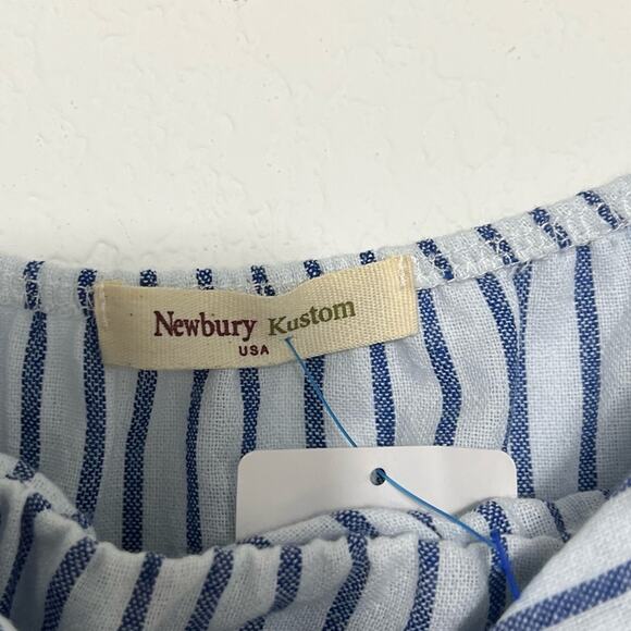 THE BLUE DOOR BOUTIQUE SEASIDE STRAPLESS BLUE WHITE LARGE DRESS BRAND NEW - Picture 5 of 6